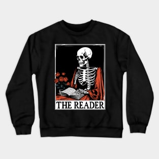 The Reader - Vintage Halloween Tarot Card Crewneck Sweatshirt